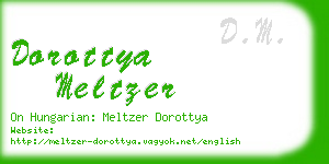 dorottya meltzer business card